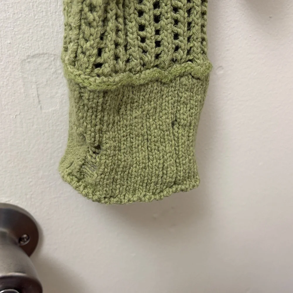 American Eagle Outfitters Olive Green Knit Cardigan - Picture 6 of 7